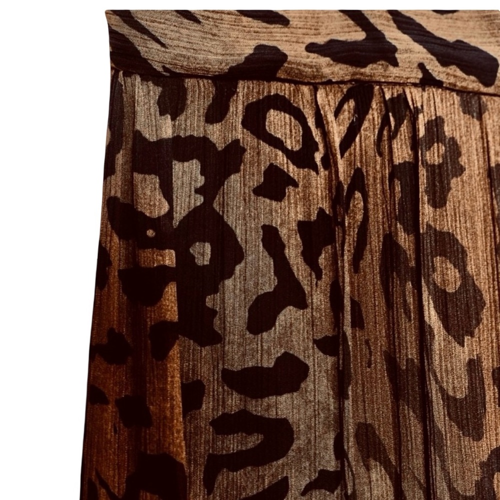 Zara Collection Animal Print Sheer Pants in Brown, Size Medium / NWT 🌸 A/W 2025 - Picture 3 of 4